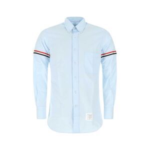 Thom Browne Men Powder Blue Cotton Shirt